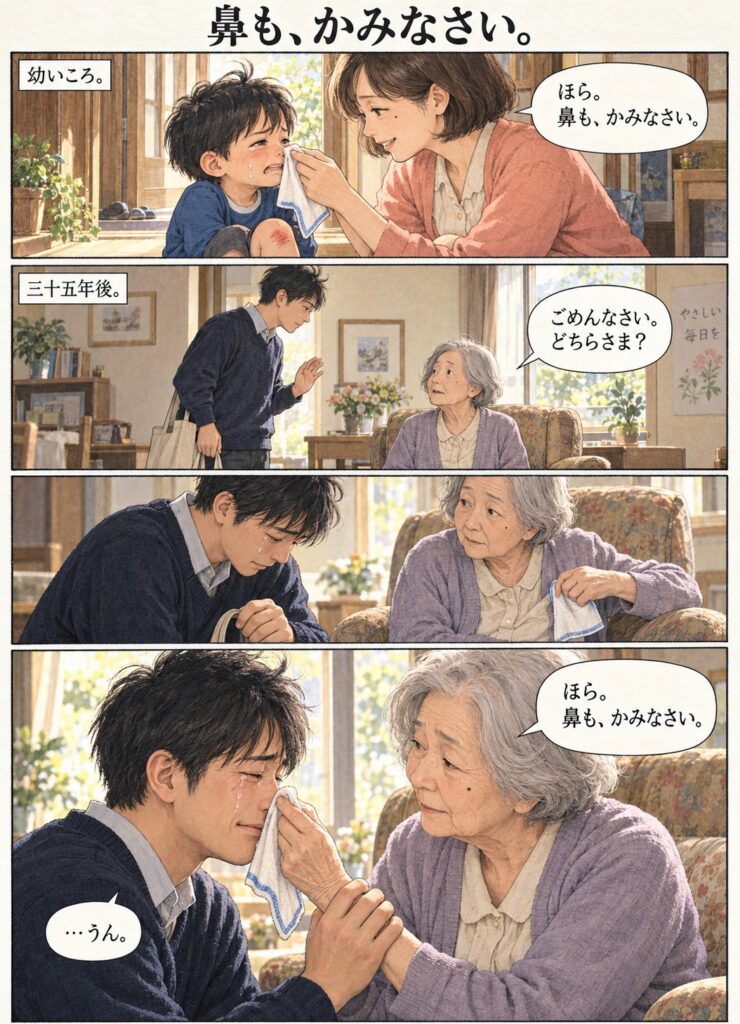 鼻もかみなさい